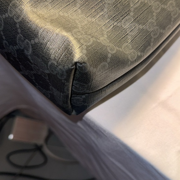 GUCCI TOTE BAG BLACK PVC Used Condition - Picture 9 of 17